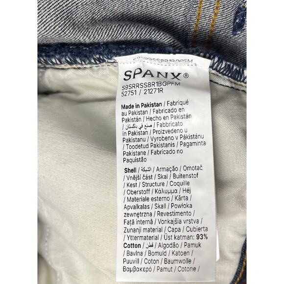 SPANX Lycra Ankle Slim Jean Hayward Wash Mid Rise Stretch Denim Size 8 NEW - Picture 10 of 11